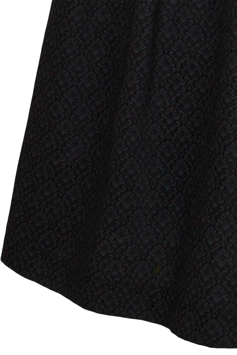 Dirndl lang aus Baumwolle mit eckigem Ausschnitt schwarz/altrosa Bild 2