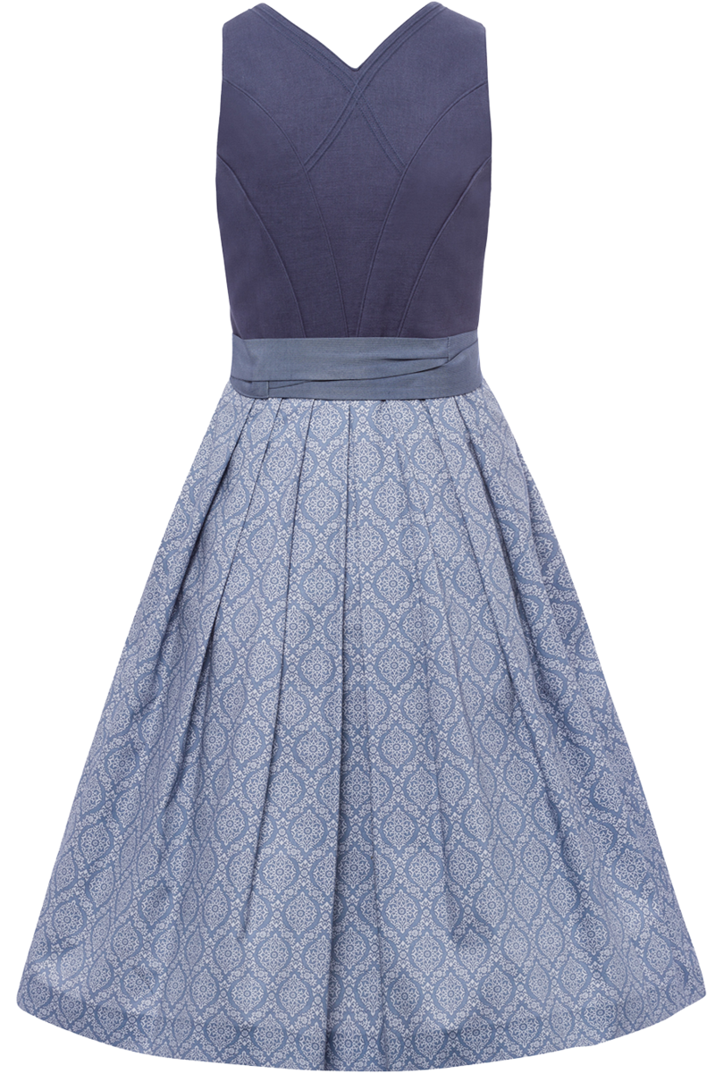 Leinendirndl lang mit Herzausschnitt Bild 2