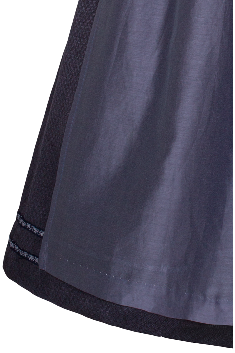 Midi-Dirndl mit rmeln dunkelblau Bild 2