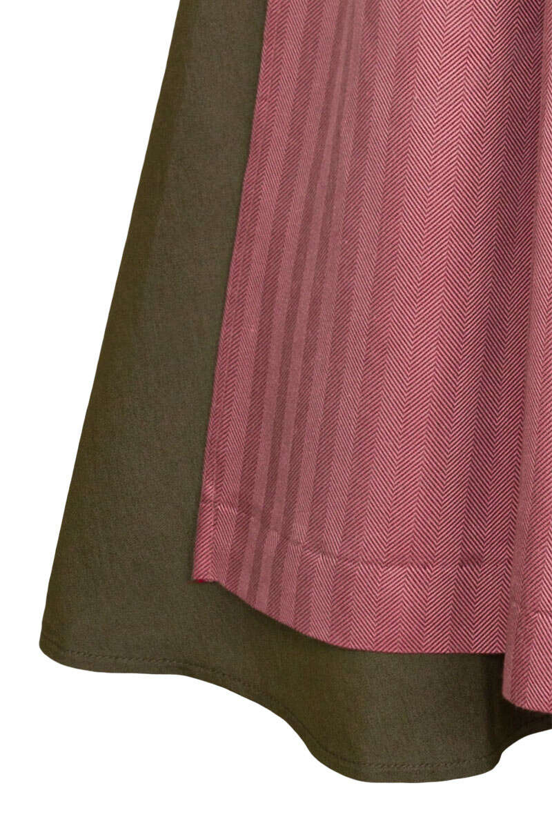 Midi-Dirndl mit Schchen oliv Bild 2