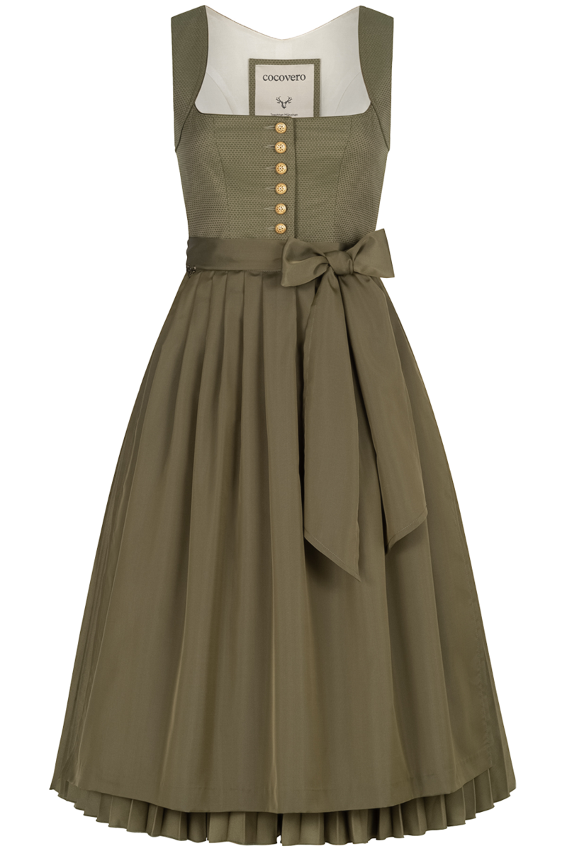Midi-Dirndl mit Plisseerock dandelion