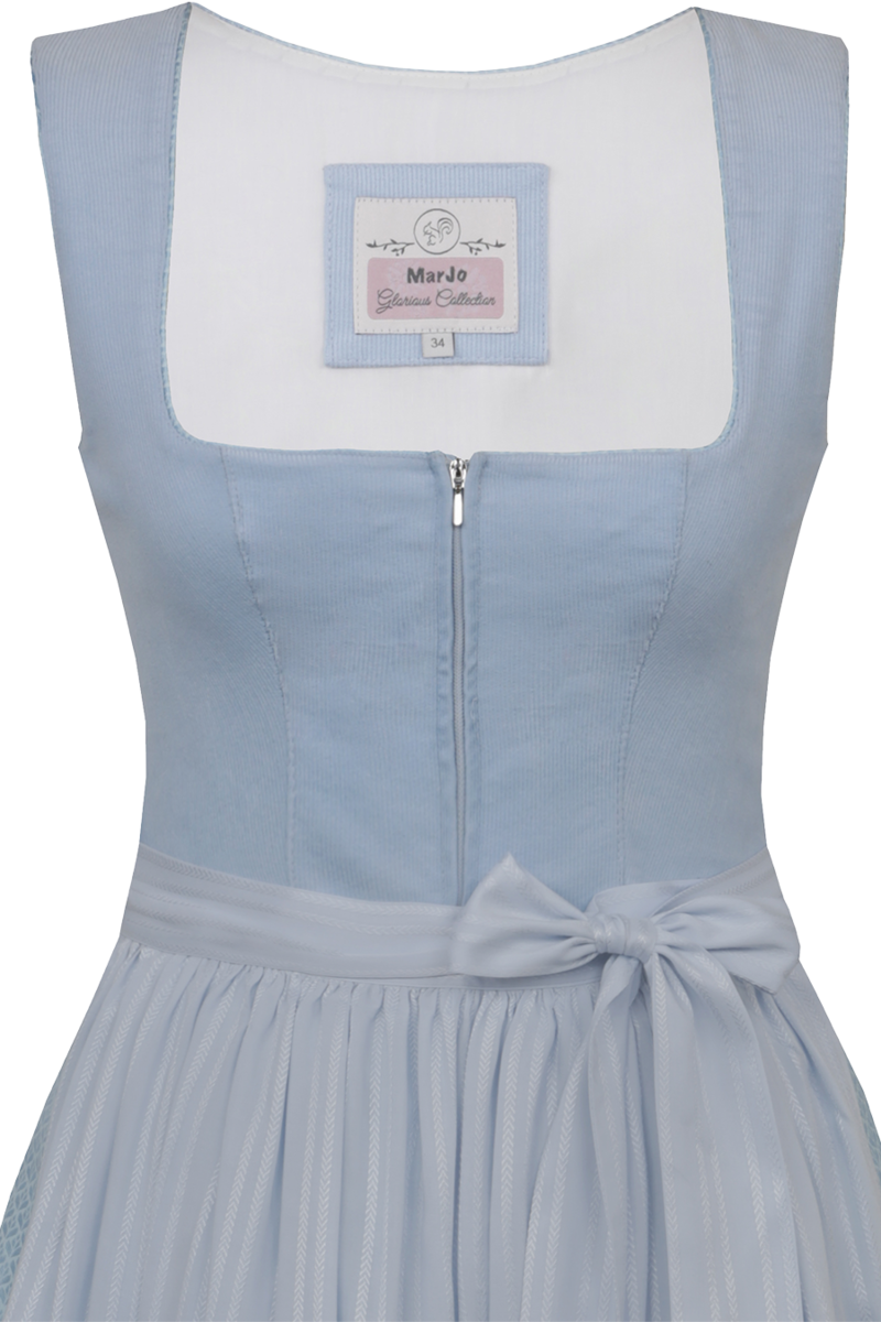 Midi-Dirndl mit Cord babyblau Bild 2