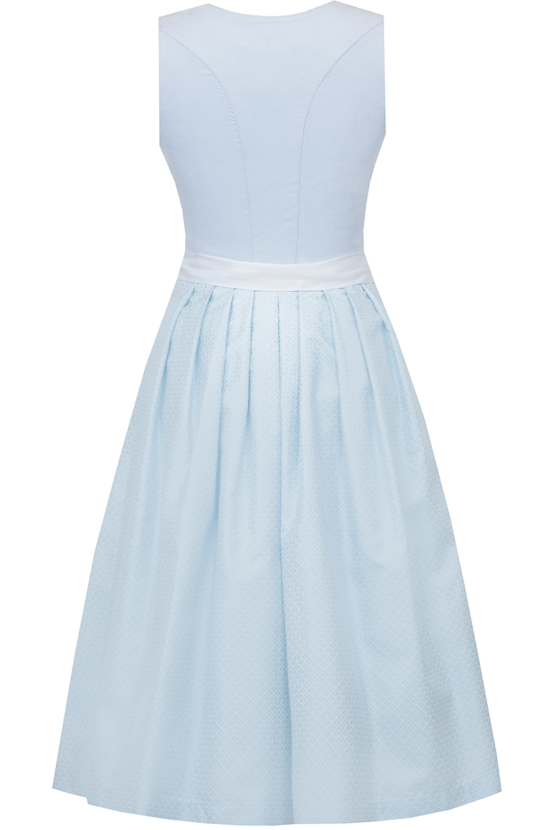 Midi-Dirndl mit Cord babyblau Bild 2