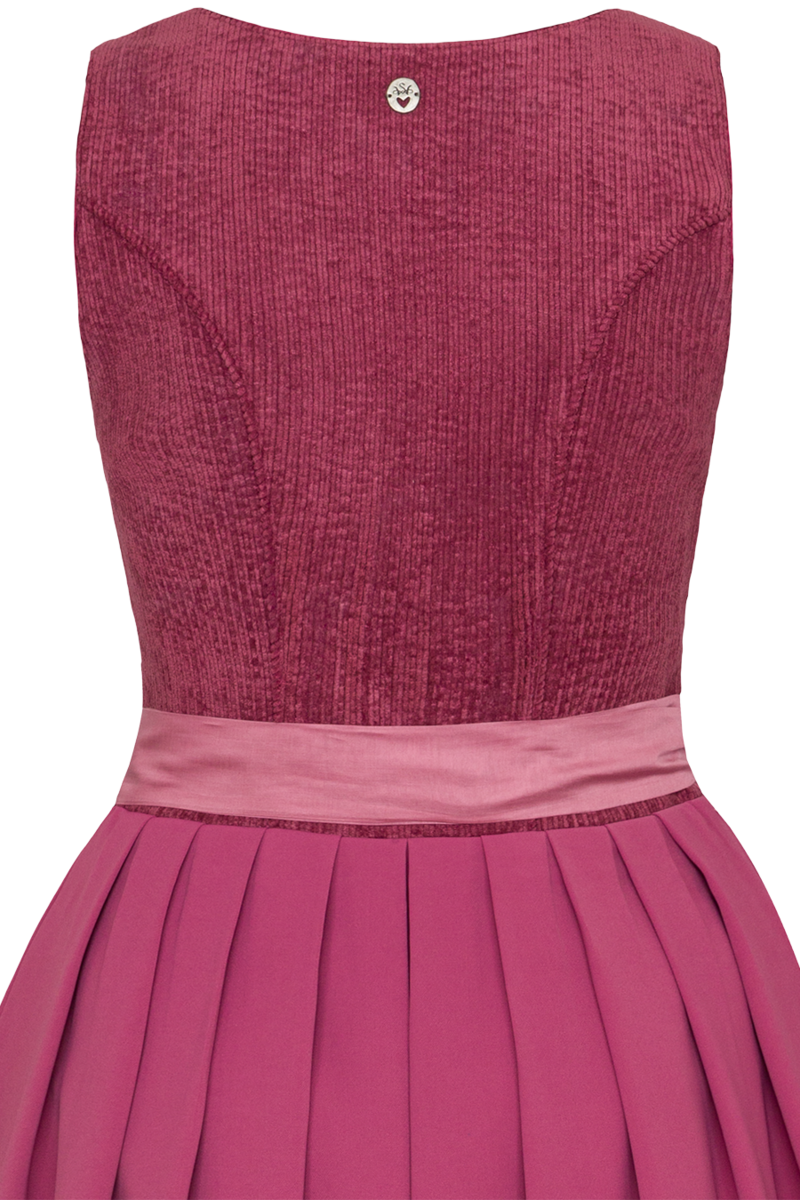 Mididirndl mit Cord rosa Bild 2