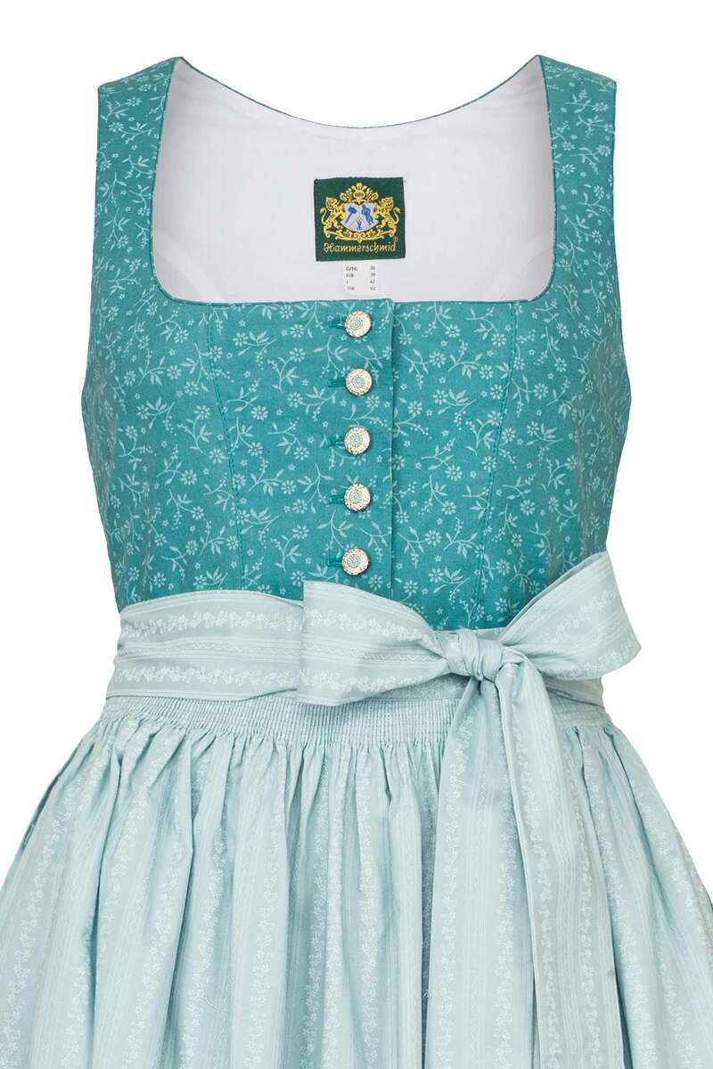 Baumwolldirndl Midi trkis Bild 2