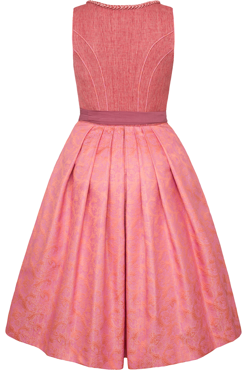 Midi-Dirndl mit Paisleymuster apricot Bild 2