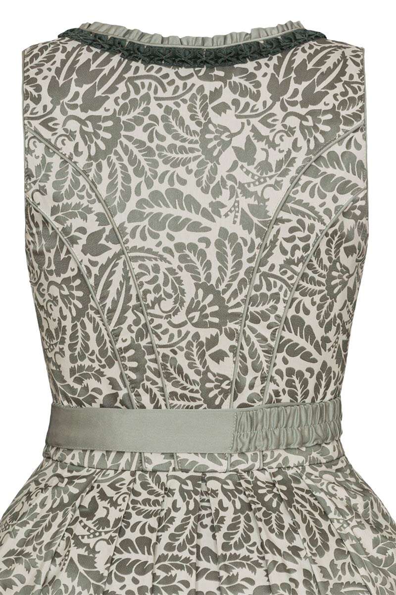 Midi-Dirndl Blumenprint oliv Bild 2
