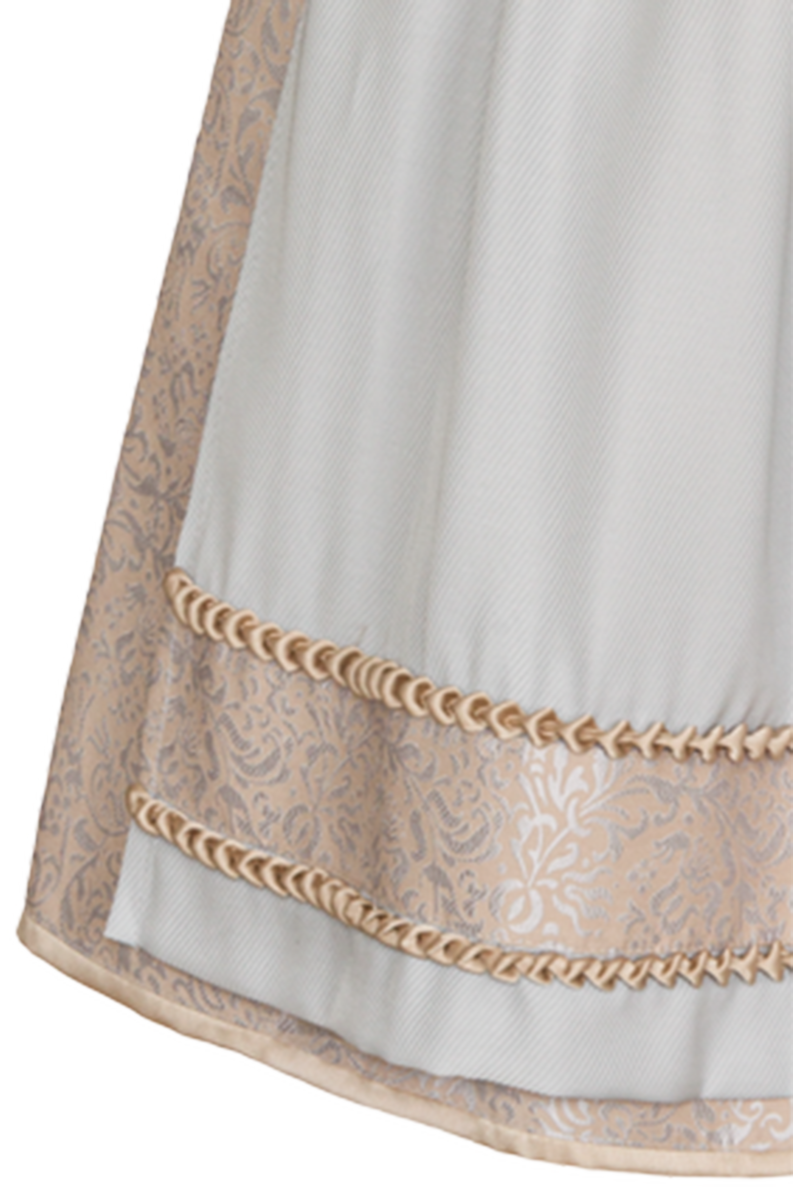 Midi-Dirndl mit Metallschliee grau Bild 2