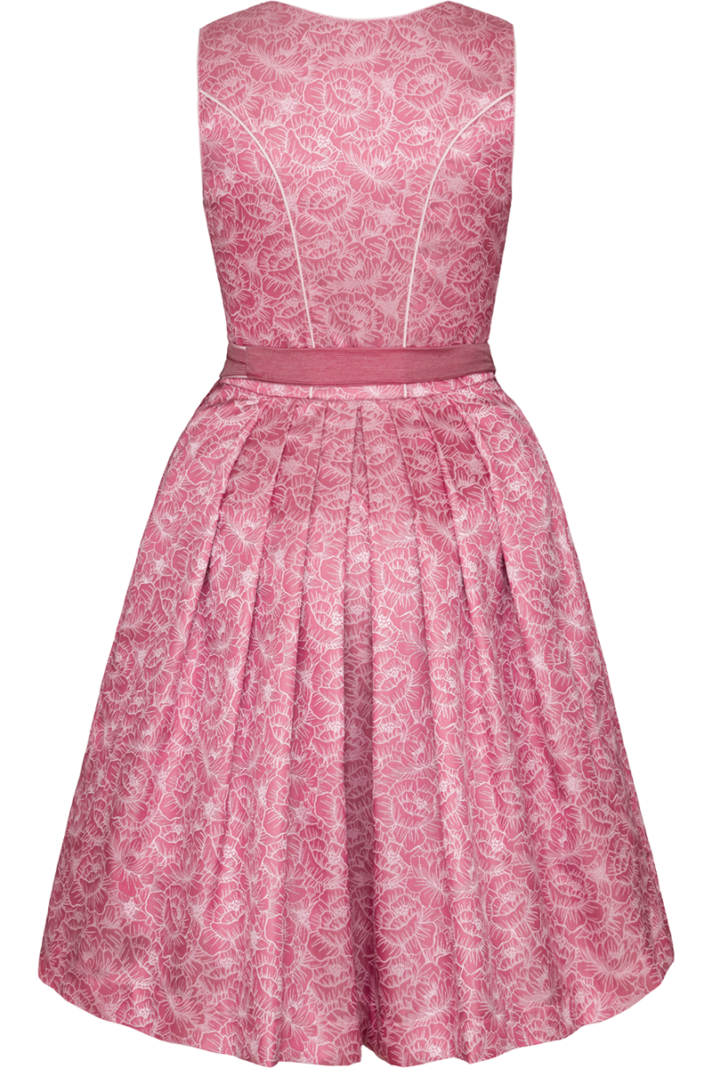 Mini-Dirndl mit Blumenmuster altrosa Bild 2