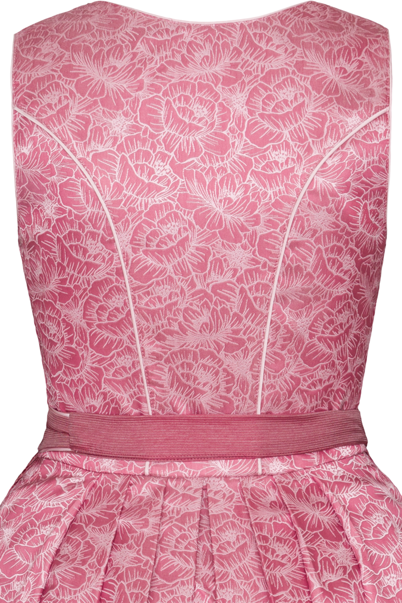 Mini-Dirndl mit Blumenmuster altrosa Bild 2