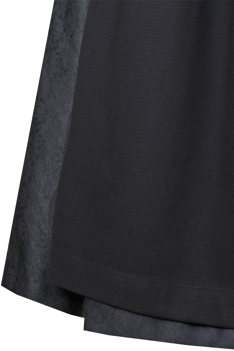 Midi-Dirndl mit eckigem Ausschnitt und Hkelspitze schwarz Bild 2