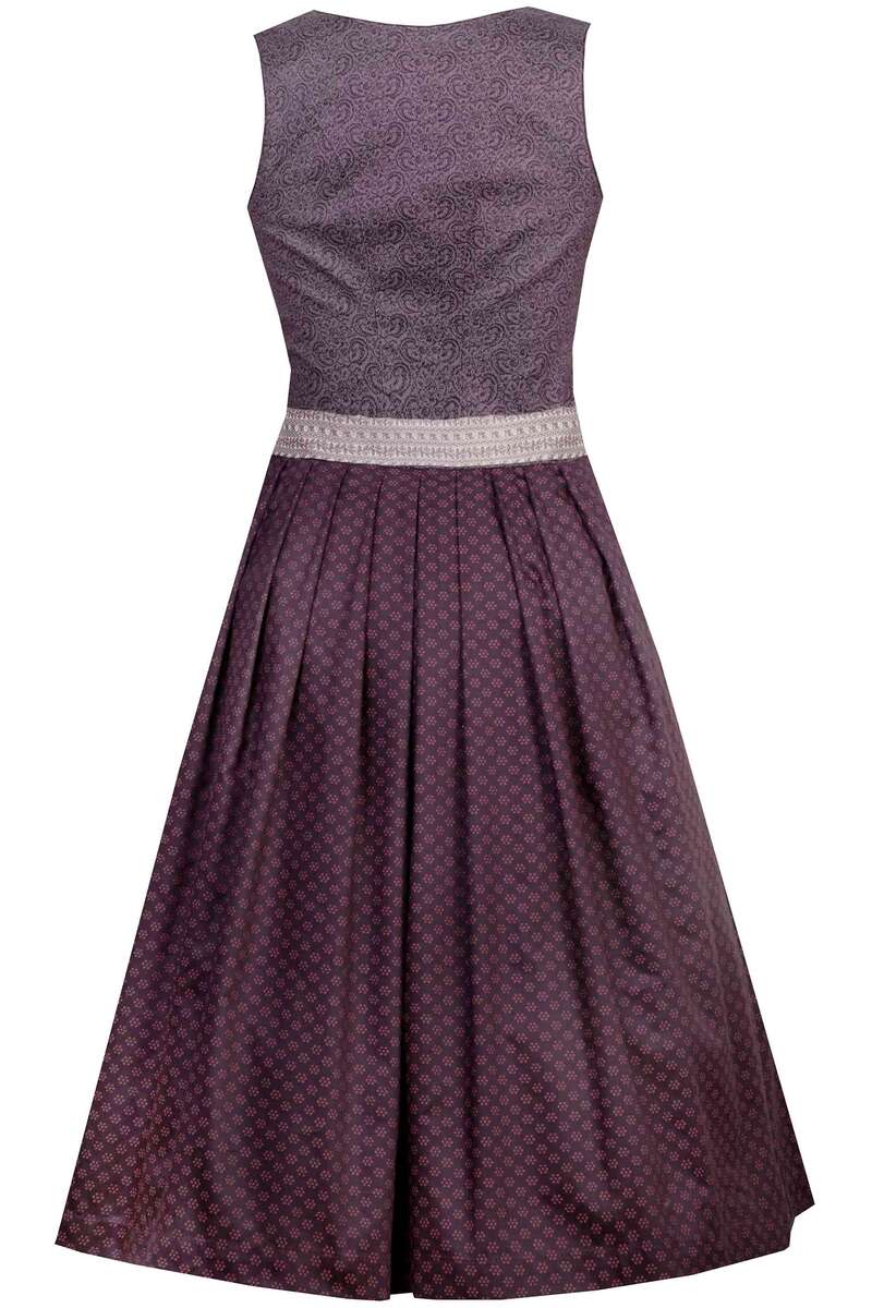 Midi Dirndl aubergine mauve Bild 2