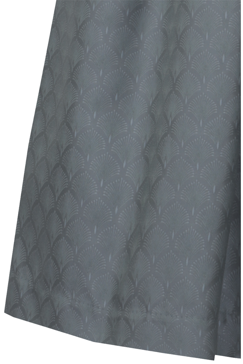 Midi-Samtdirndl mit Broschenschrze silbergrau Bild 2