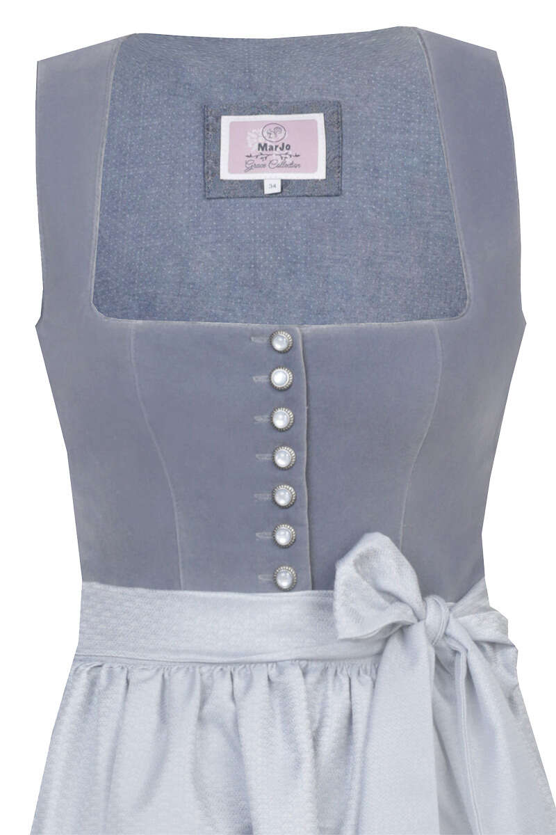 Samtidirndl Midi light denim Bild 2