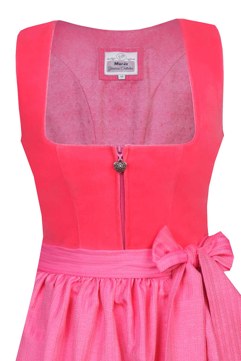 Samtdirndl Midi pink Bild 2