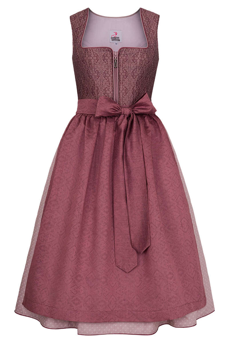 Midi-Dirndl altrosa