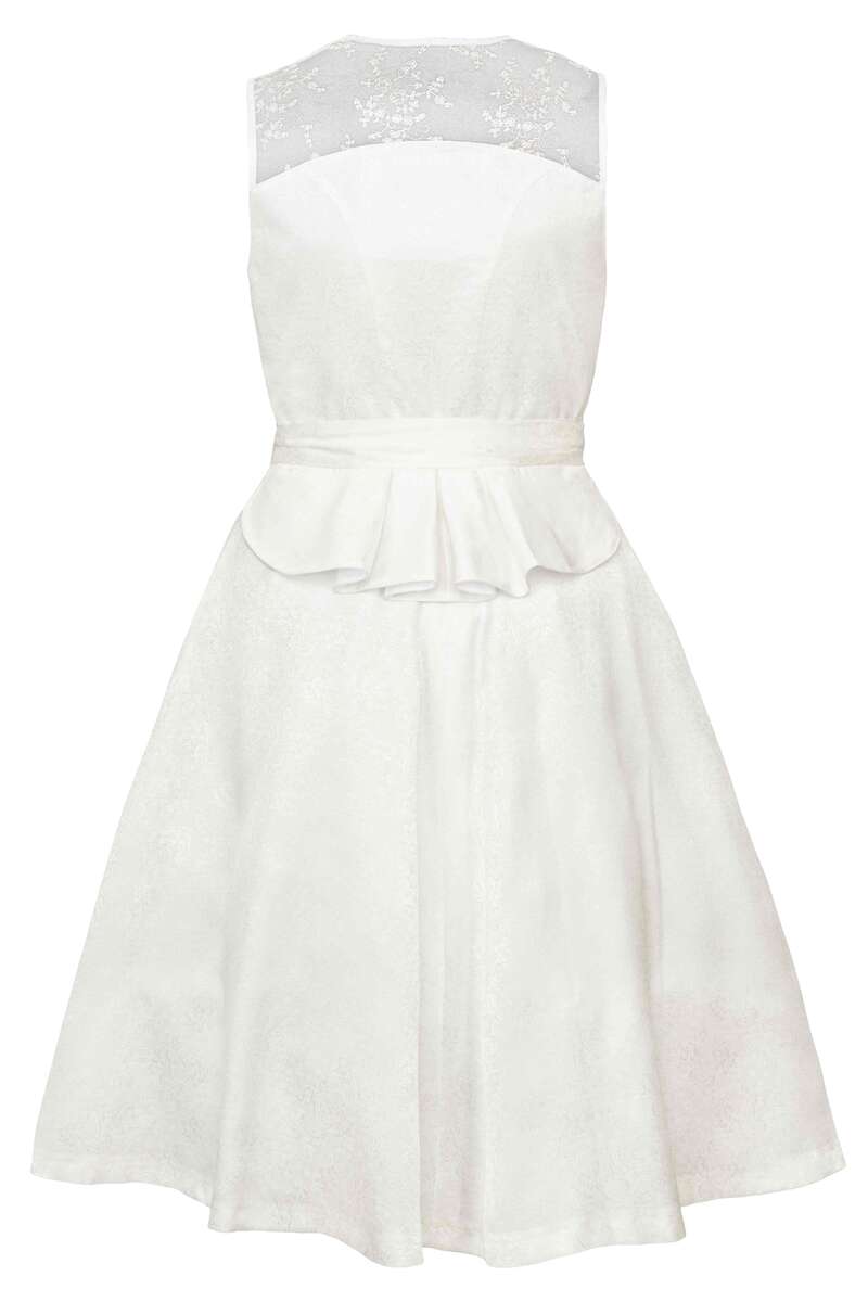 Damen Midi-Hochzeitsdirndl wei Bild 2