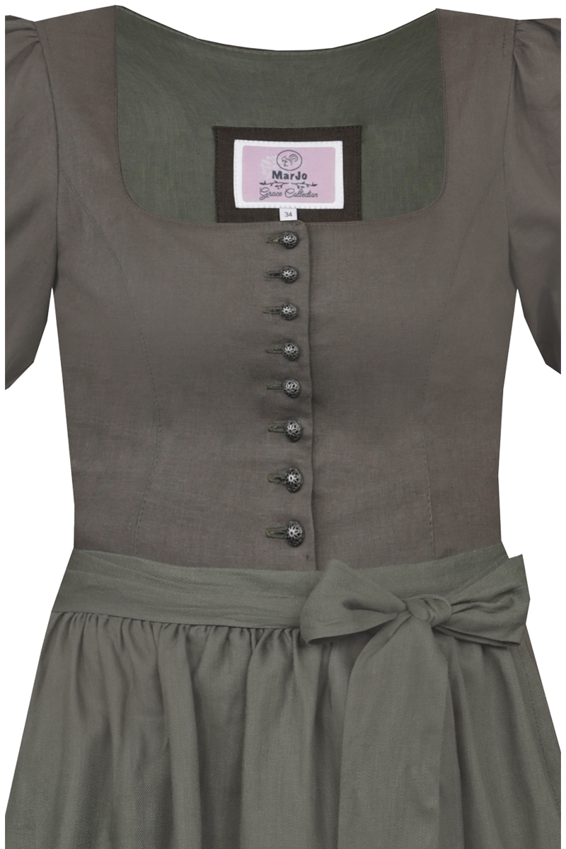 Midi-Dirndl mit rmeln pinie Bild 2