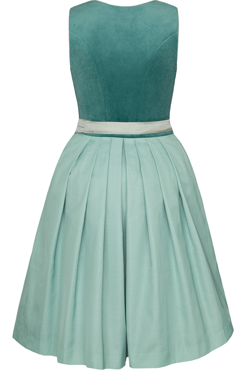 Mini-Dirndl mit Samtoberteil grn Bild 2
