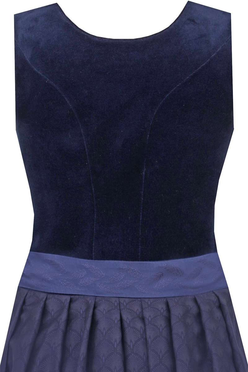 Midi-Dirndl Samt marine Bild 2