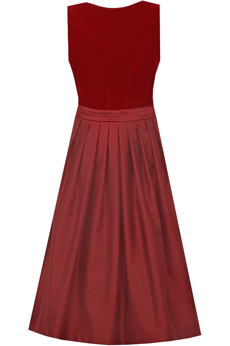 Midi-Samtdirndl kirsche Bild 2