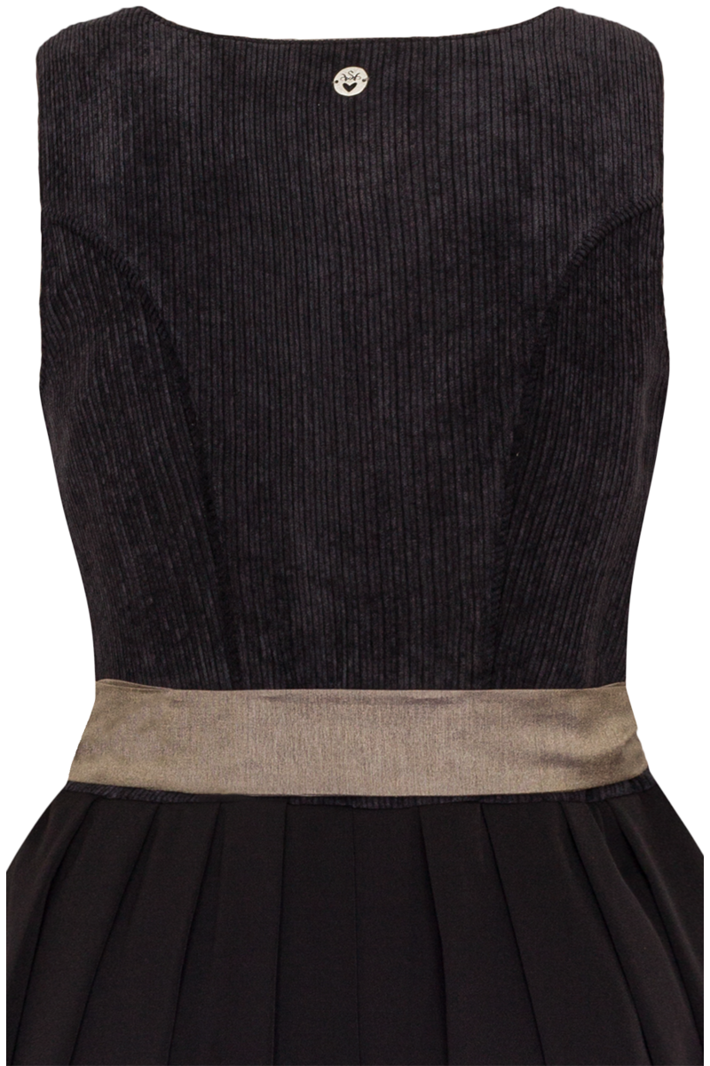Mididirndl mit Cord schwarz Bild 2