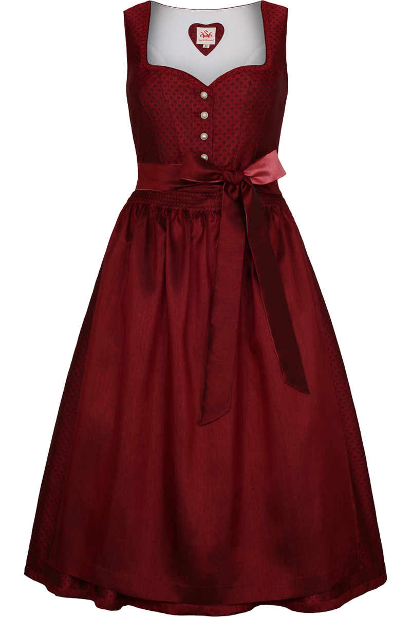 Midi-Dirndl rot
