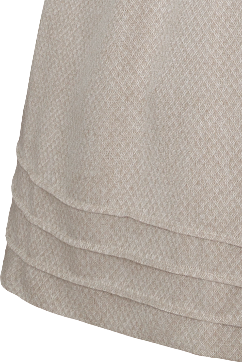 Damen Dirndl mit Herzausschnitt und Puffrmeln beige Bild 2