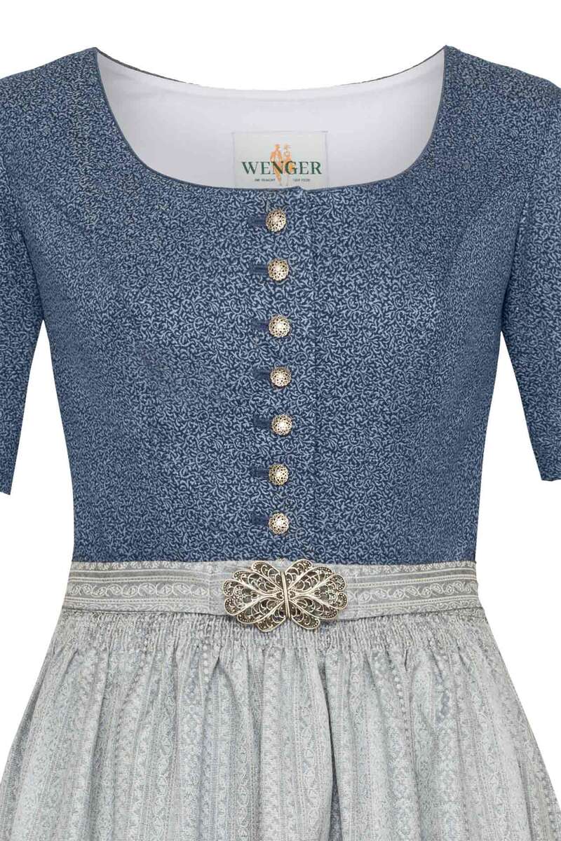 Midi-Dirndl mit kurzen rmeln Dirndlkleid marine Bild 2