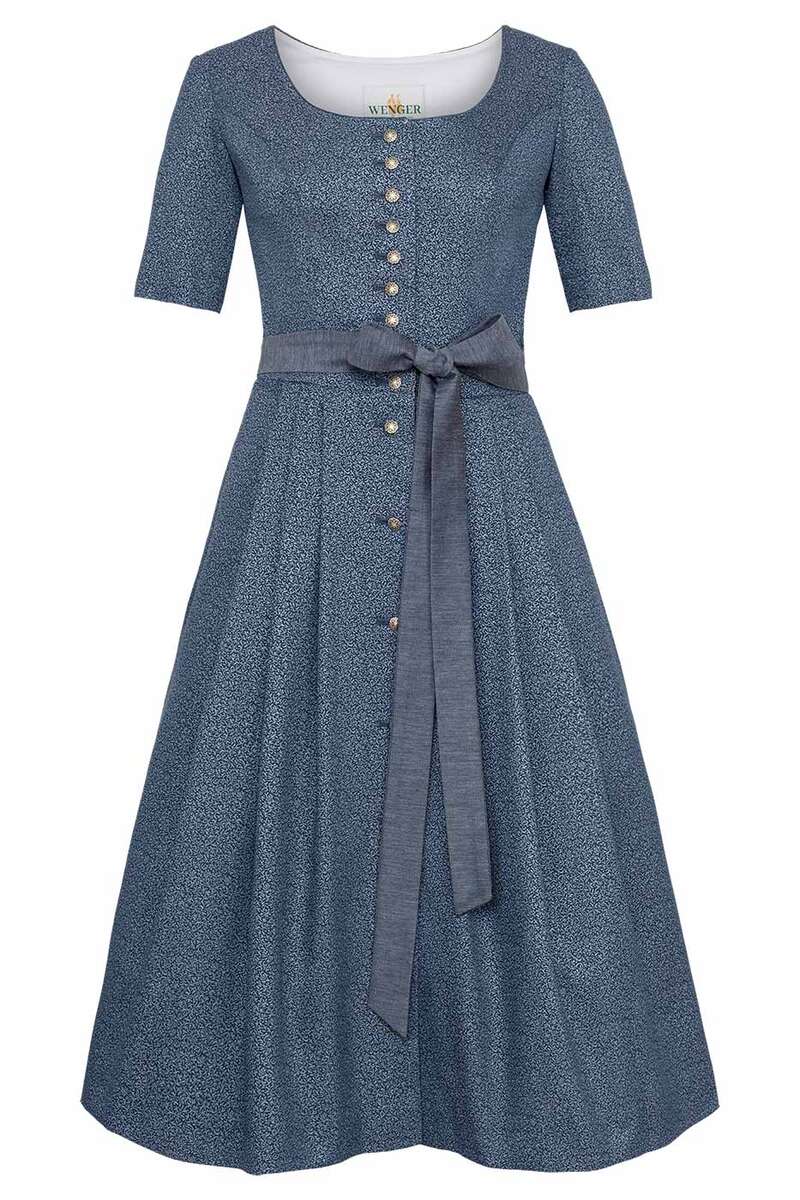 Midi-Dirndl mit kurzen rmeln Dirndlkleid marine Bild 2