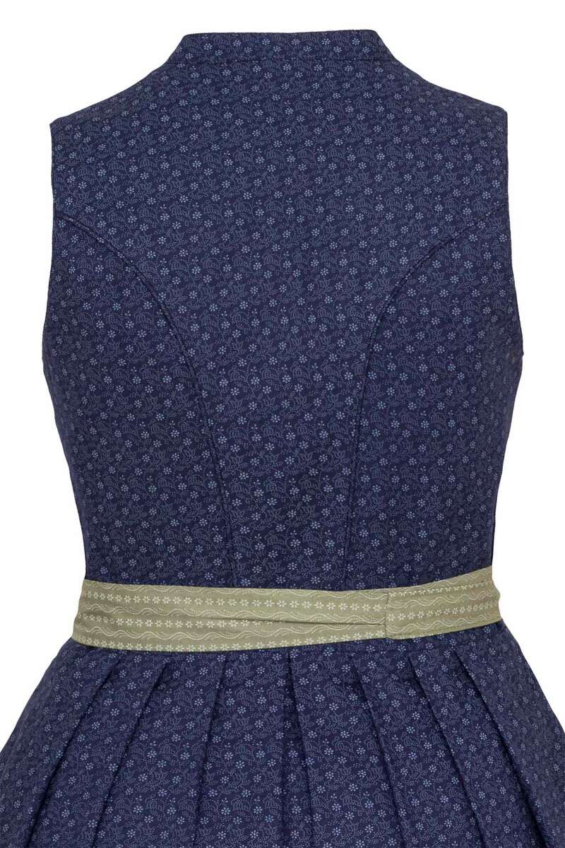 Midi-Waschdirndl hochgeschlossen Marine Bild 2