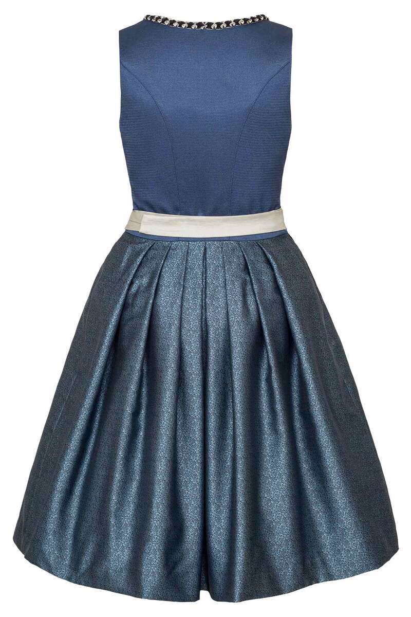 Dirndl Seidenschrze blau Bild 2