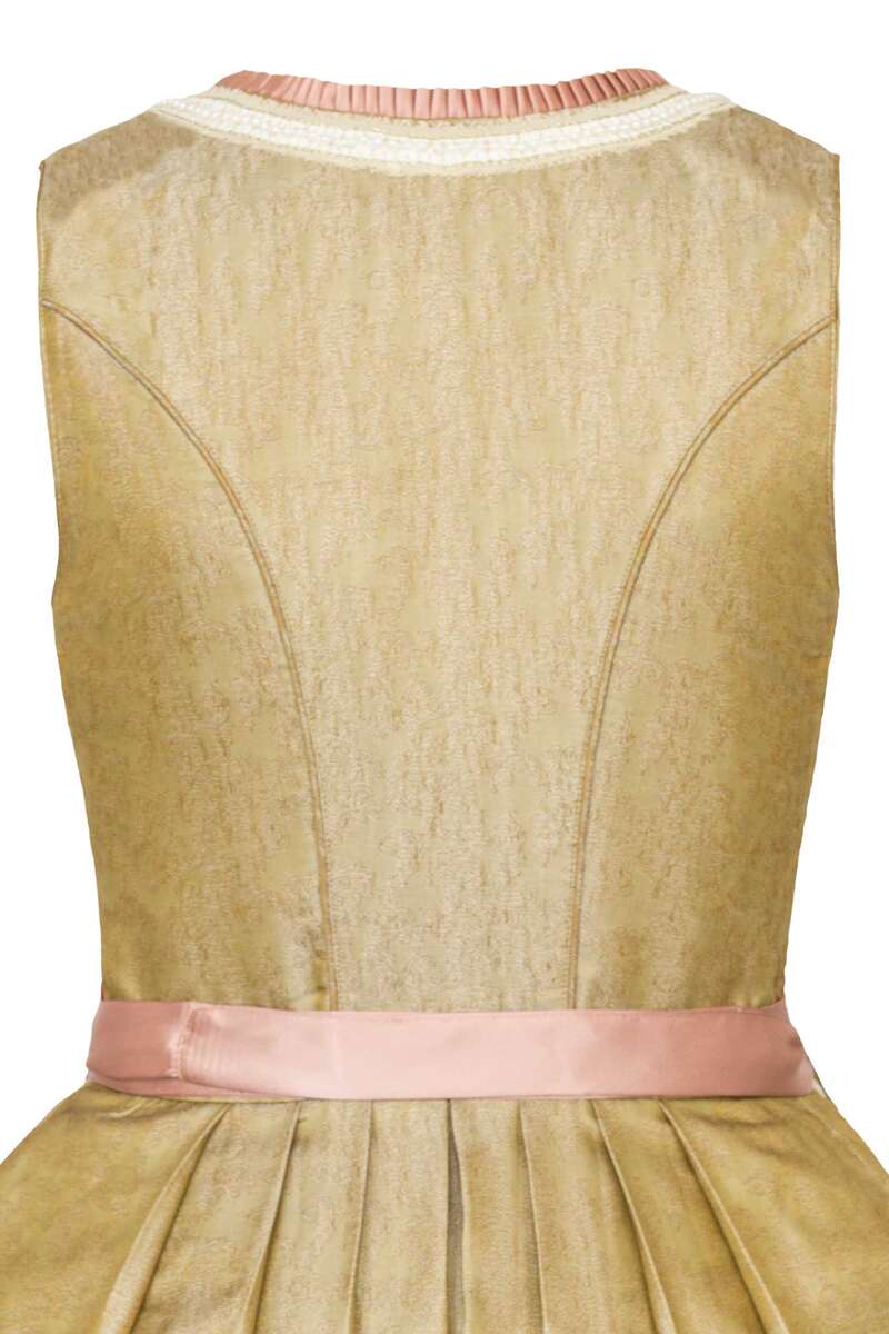 Mini-Dirndl mit Perlenstickerei und Strass hellgrn Bild 2