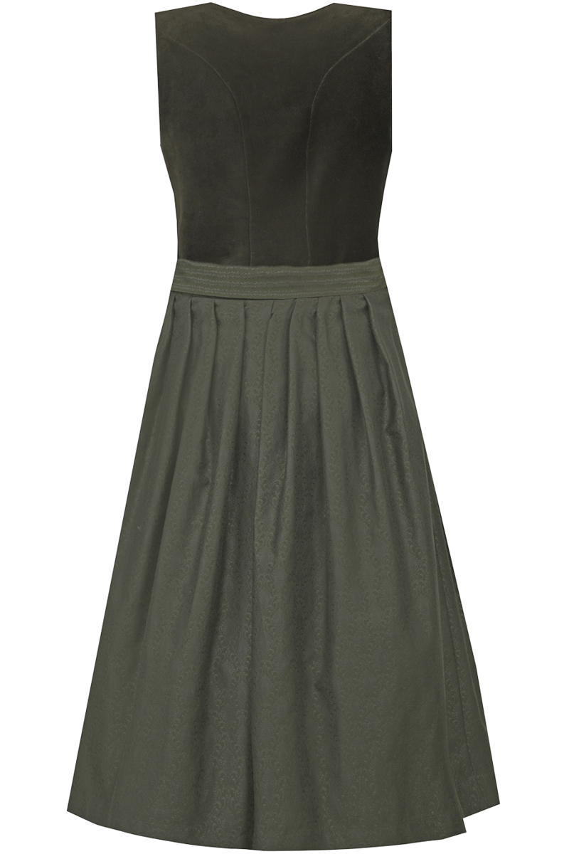 Midi-Samtdirndl oliv Bild 2