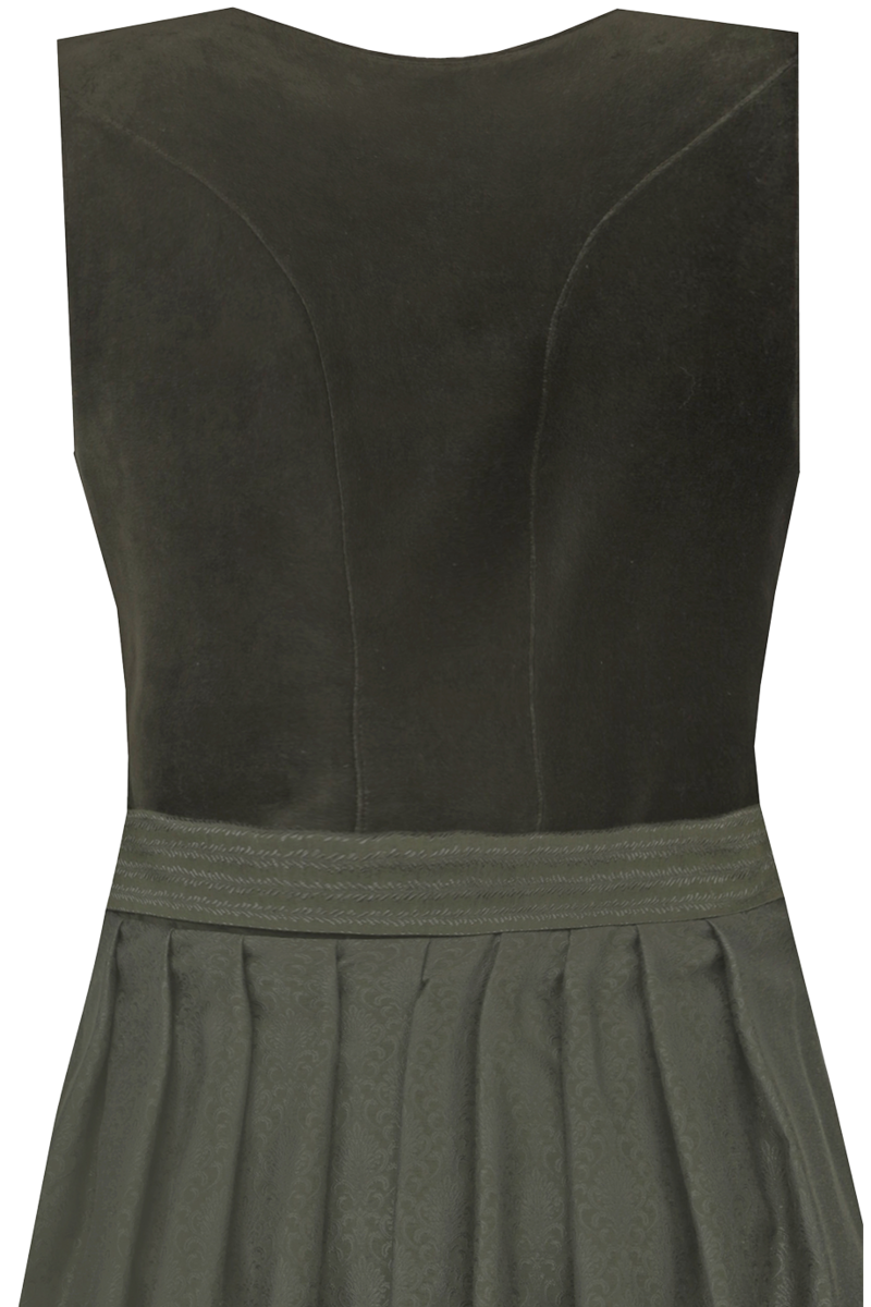 Midi-Samtdirndl oliv Bild 2