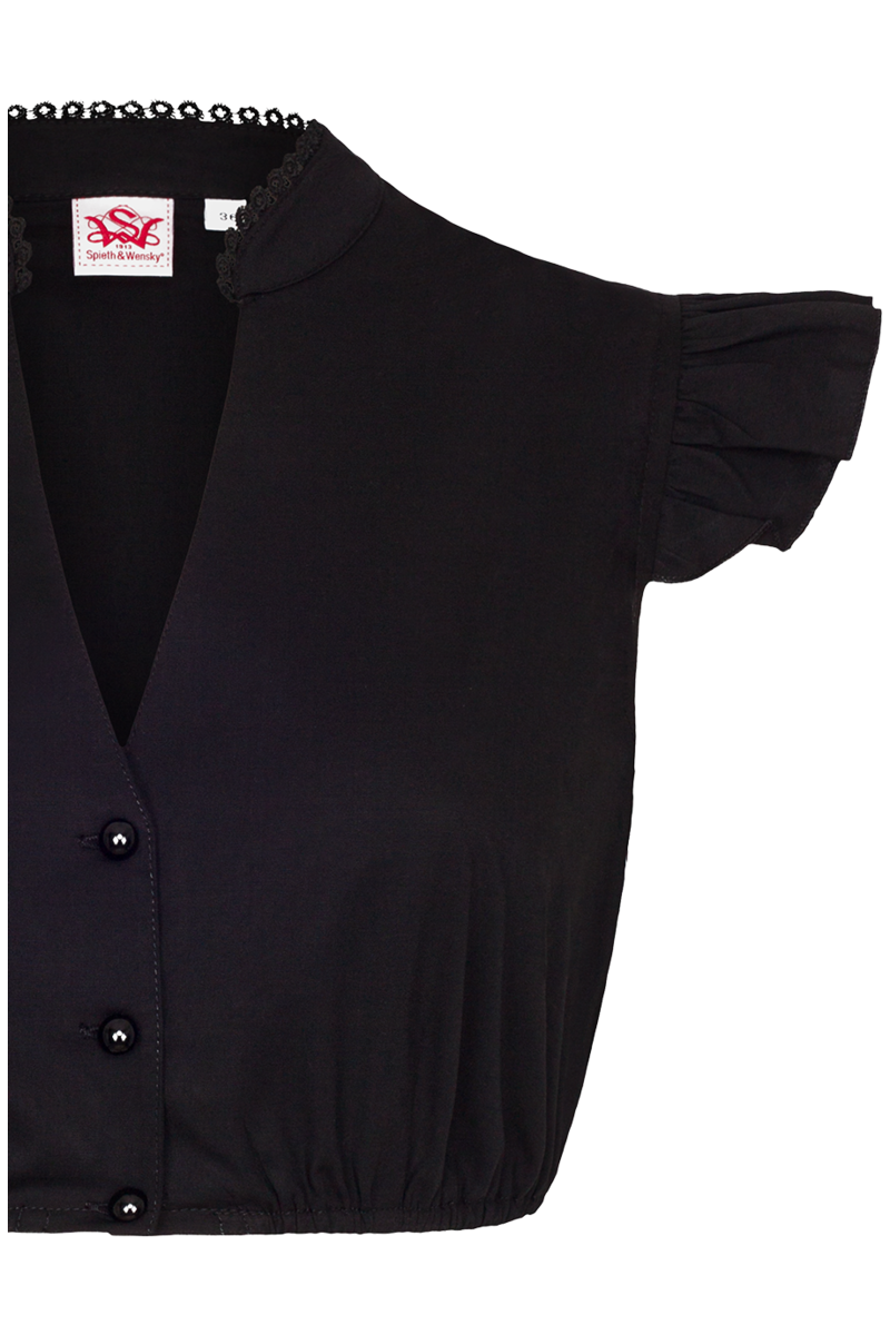 Dirndlbluse mit Flgelarm schwarz Bild 2