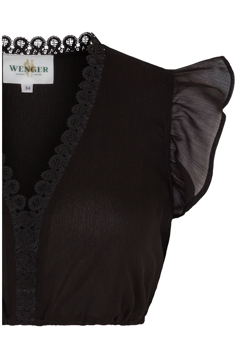 Dirndlbluse mit Flgelarm schwarz Bild 2