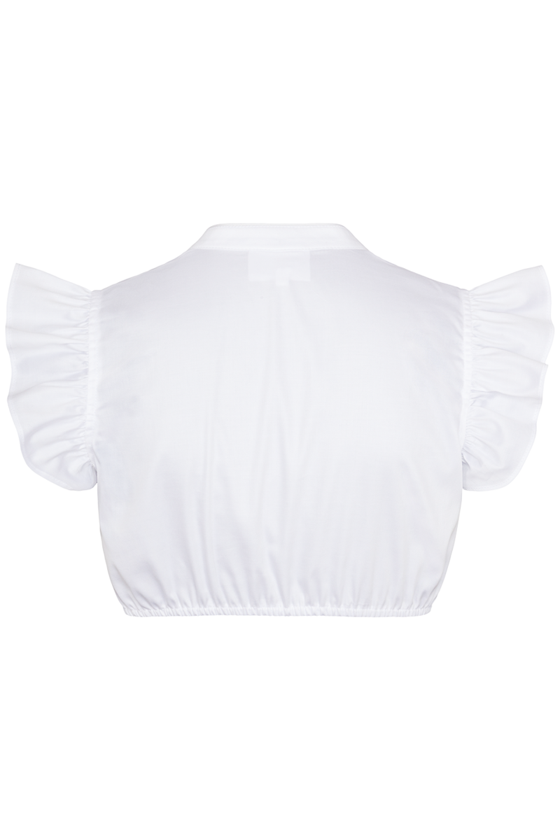 Stretch-Dirndlbluse mit Flgelarm wei Bild 2