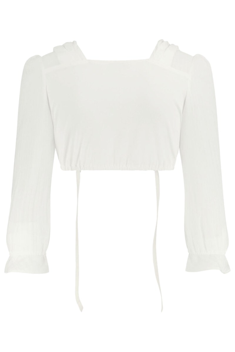 Dirndlbluse mit langen rmeln eierschale Bild 2
