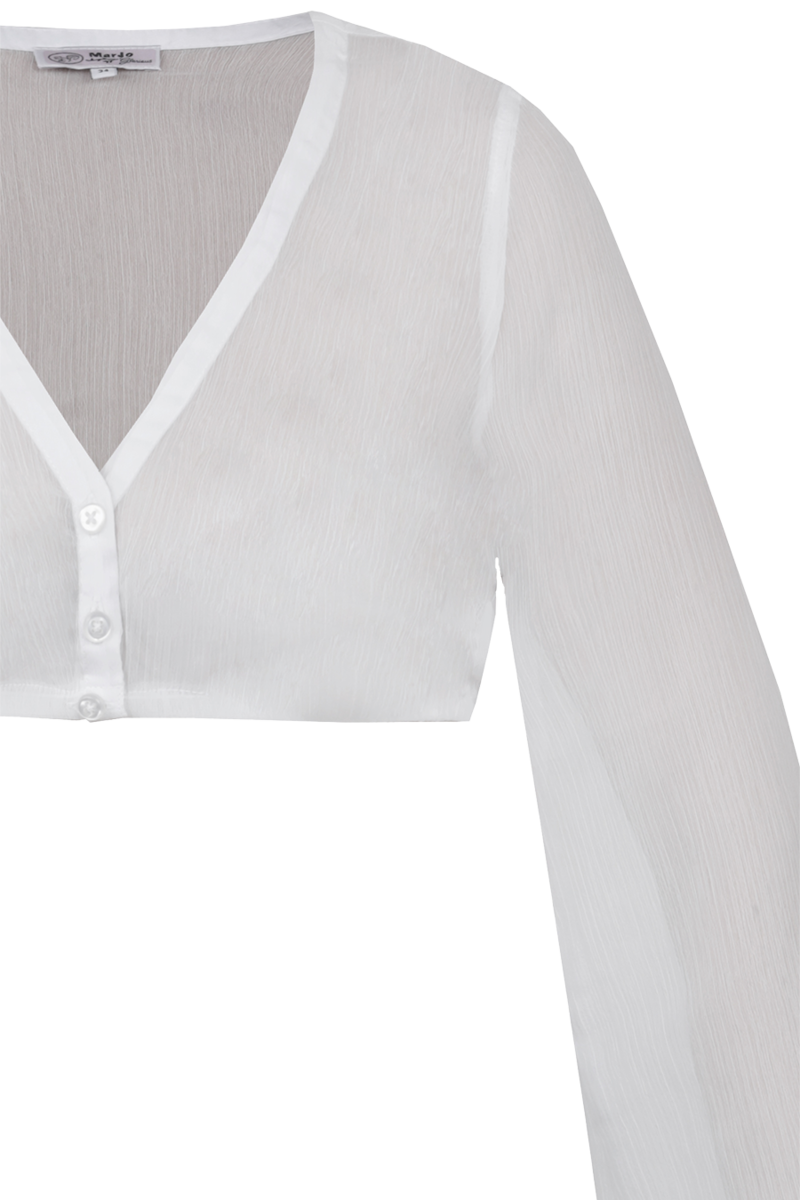 Dirndlbluse mit weiten rmeln offwhite Bild 2