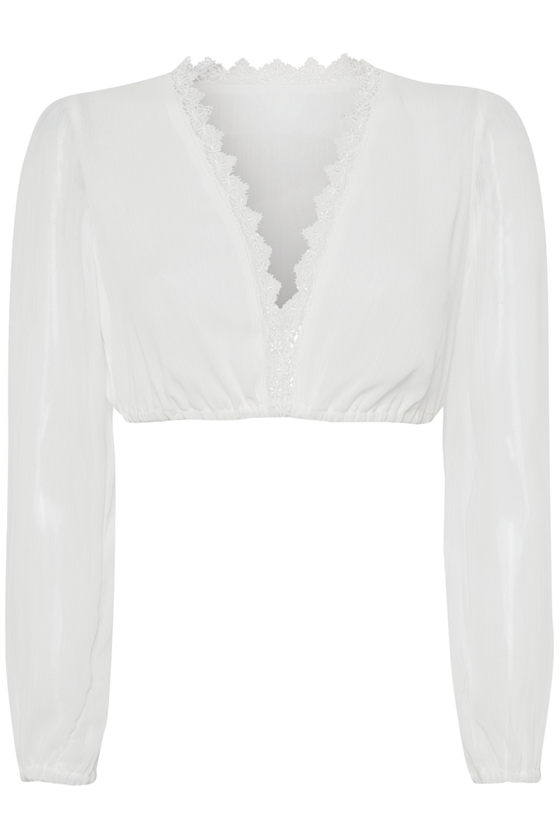 Dirndlbluse 3/4-Arm ecru