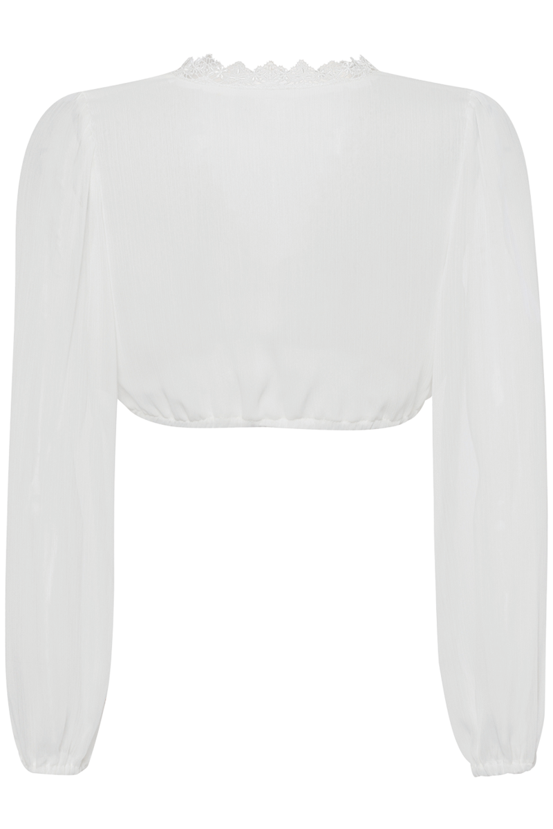 Dirndlbluse 3/4-Arm ecru Bild 2