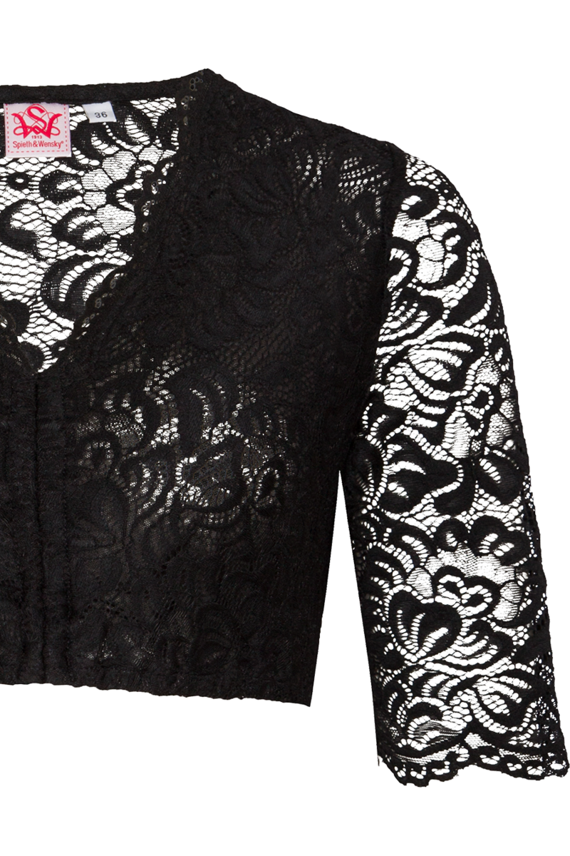 Dirndlbluse aus Spitze schwarz Bild 2