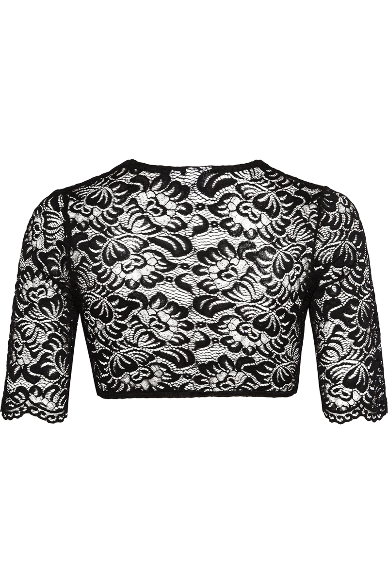 Dirndlbluse aus Spitze schwarz Bild 2