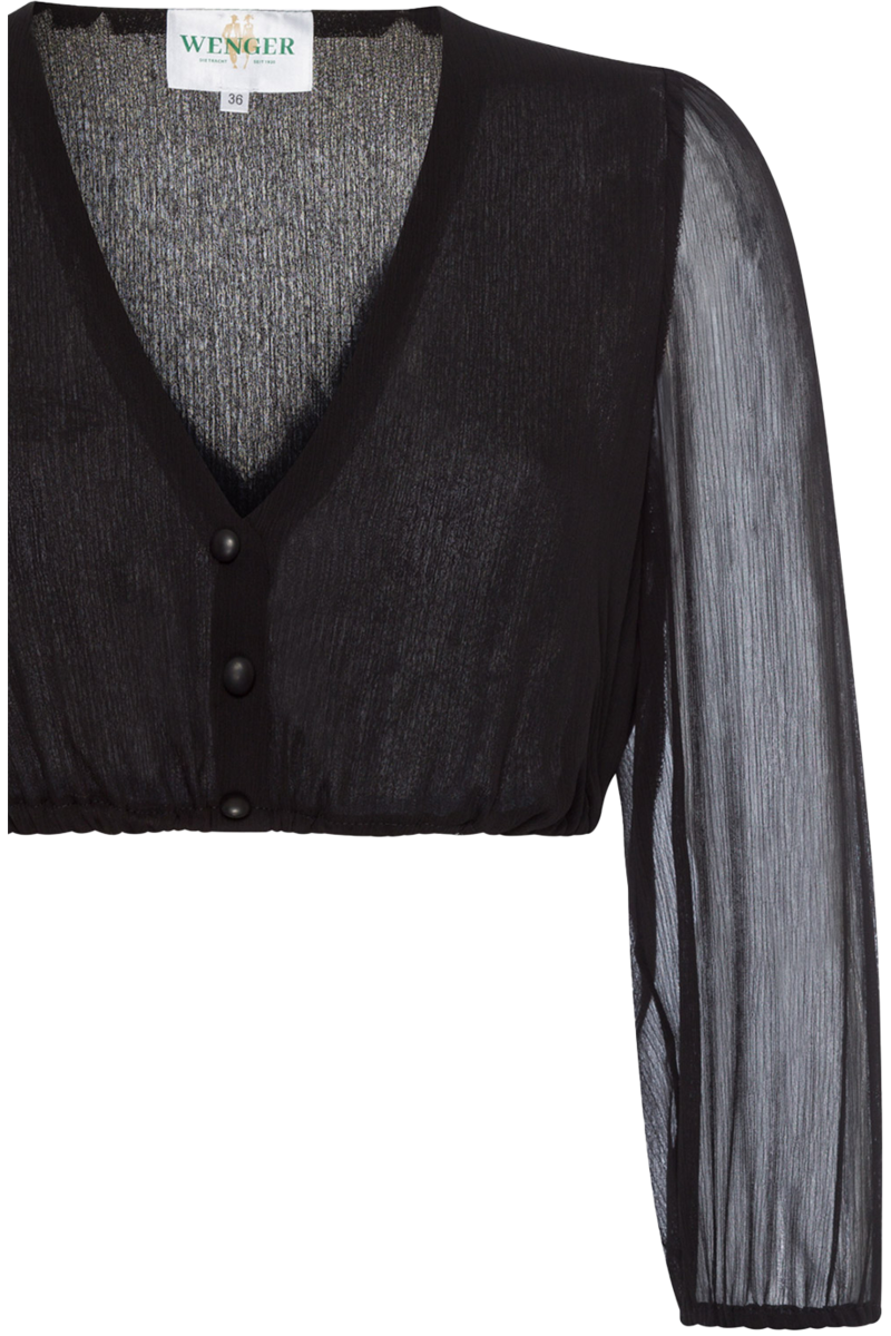 Dirndlbluse mit 3/4-Arm schwarz Bild 2
