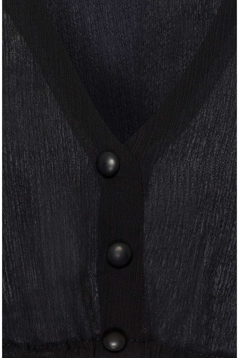 Dirndlbluse mit 3/4-Arm schwarz Bild 2