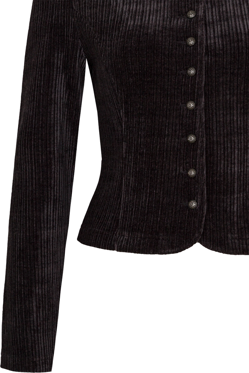 Damen Trachtenblazer kurz tailliert Samtcord Bild 2