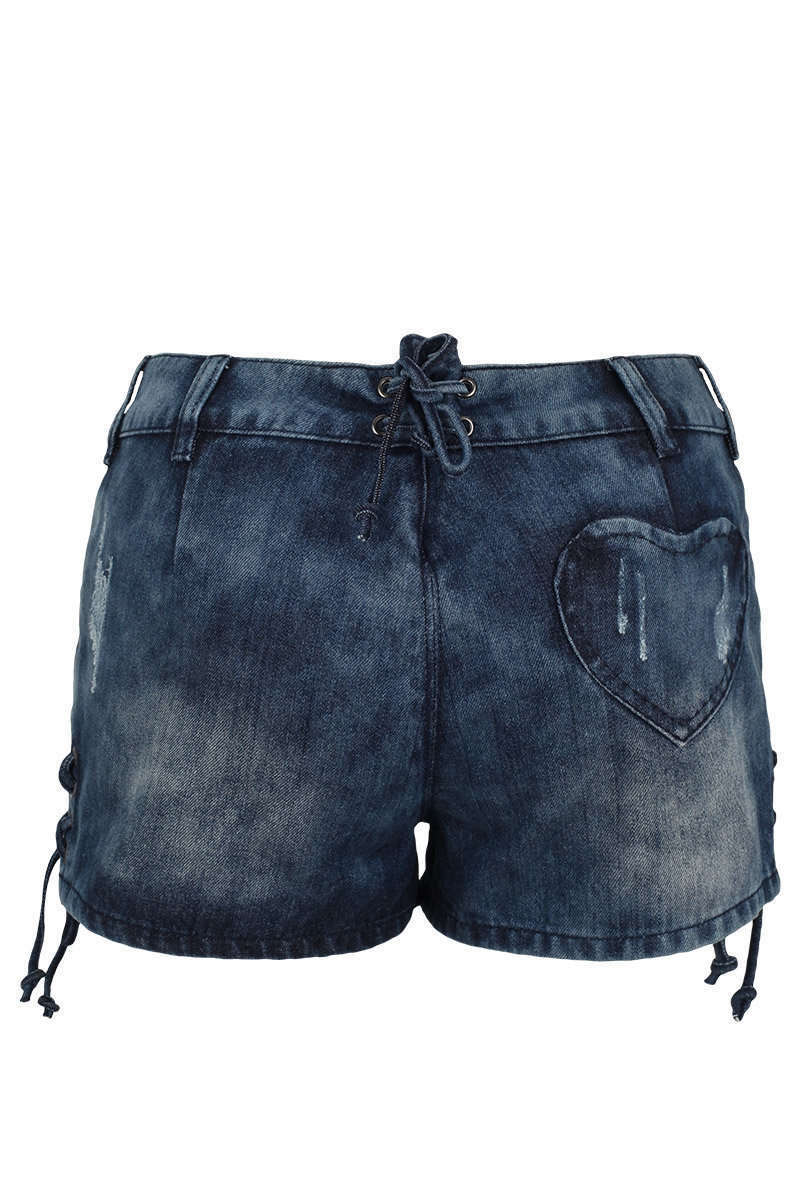 freche Trachten Jeansshorts 'used look' Bild 2