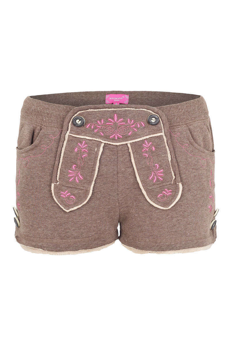 Damen Stoffshorts in Lederhosenoptik Bild 2