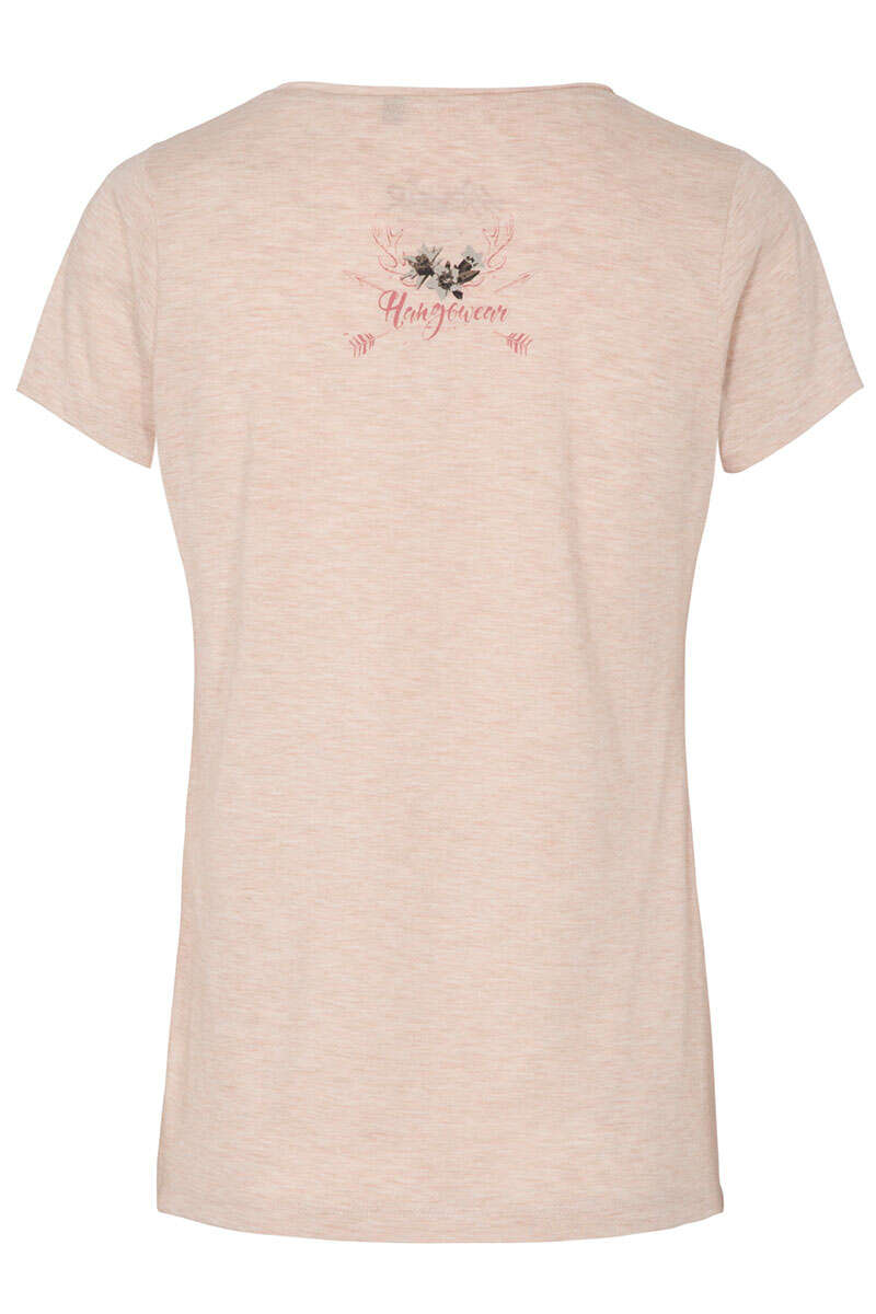 Damen Trachten-T-Shirt Mandl de ned so af`beige Bild 2